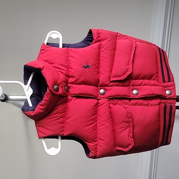 Polo by Ralph Lauren 2T Red & Navy Blue Vest - Picture 1 of 5